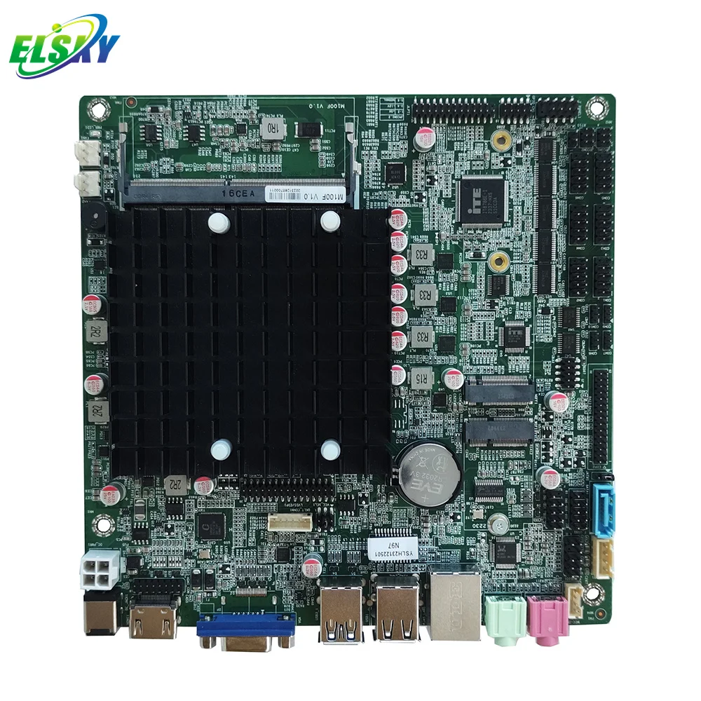 Новая материнская плата ELSKY Combo для компьютеров M100F с процессором Alder Lake N100 N97 N95 N305 DDR4 до 16 ГБ 2/6/10*COM VGA/DP HD_MI L