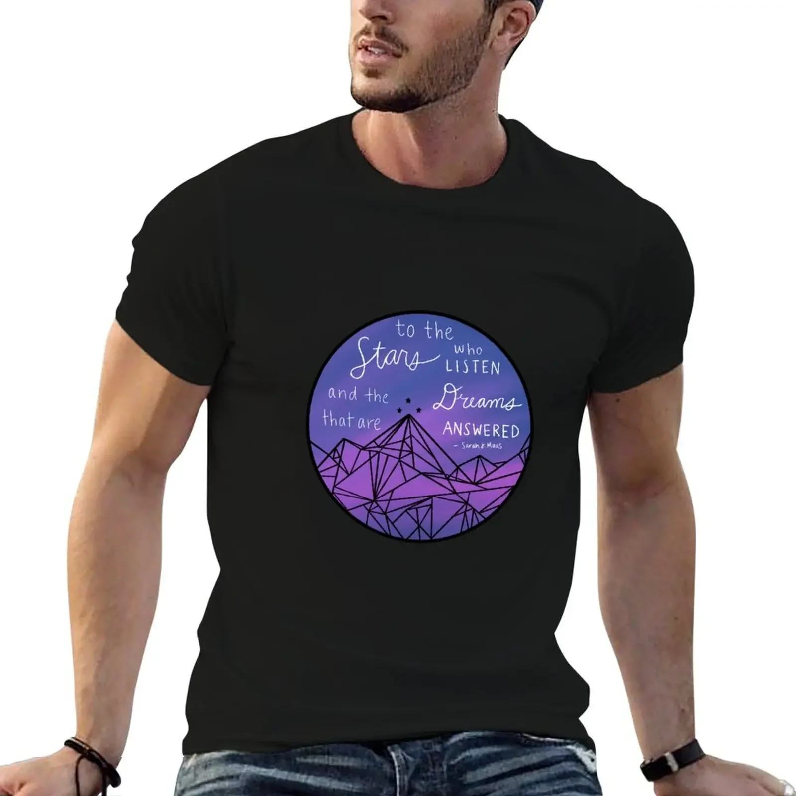 Night Court- To the stars who listen quote T-Shirt anime t shirts vintage plus sizes man clothes shirts men