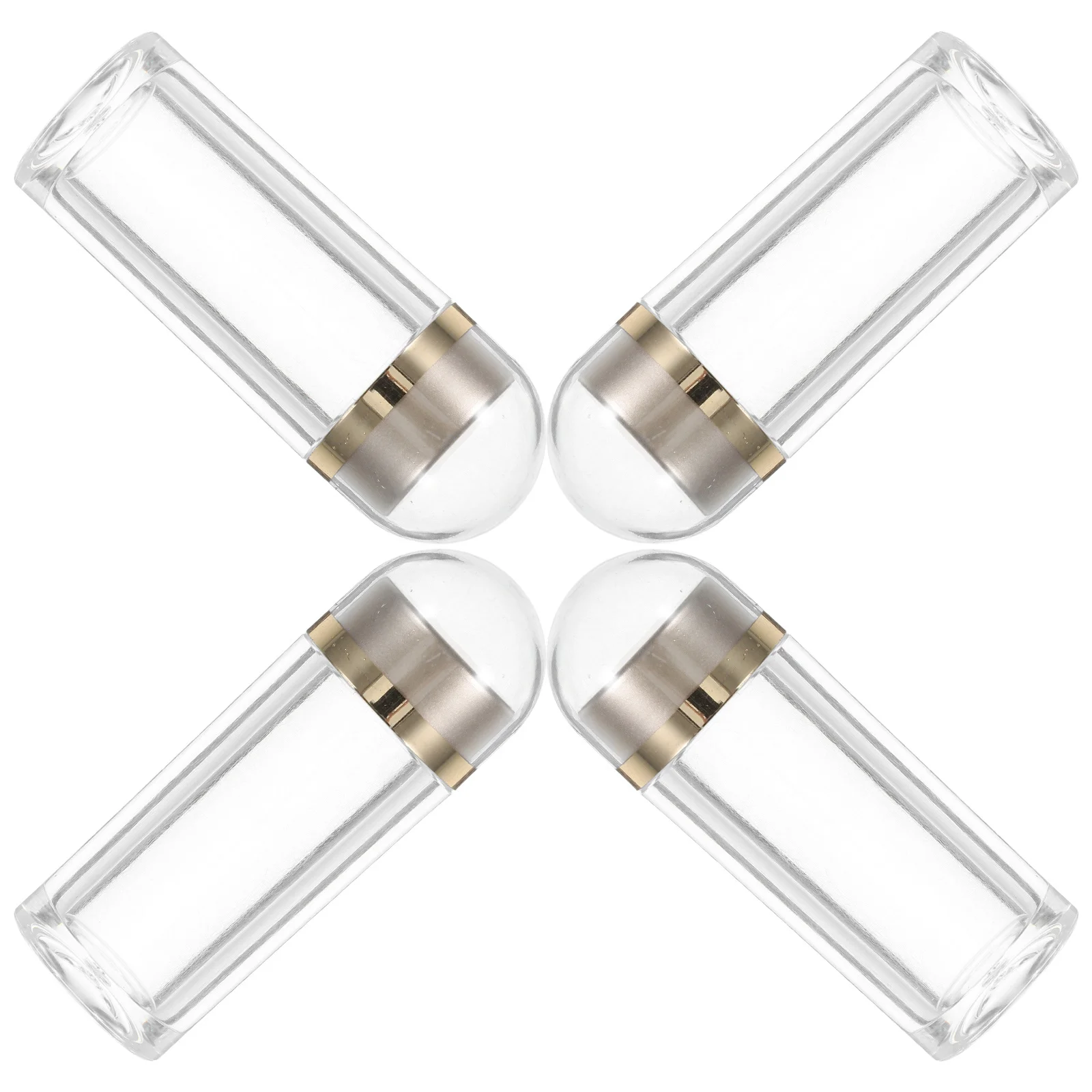 

4Pcs Plastic Sample Containers Small Round Cap Bottles for Medicine Travel Pill Candy Storage Packaging Small Travel Pill Bottle