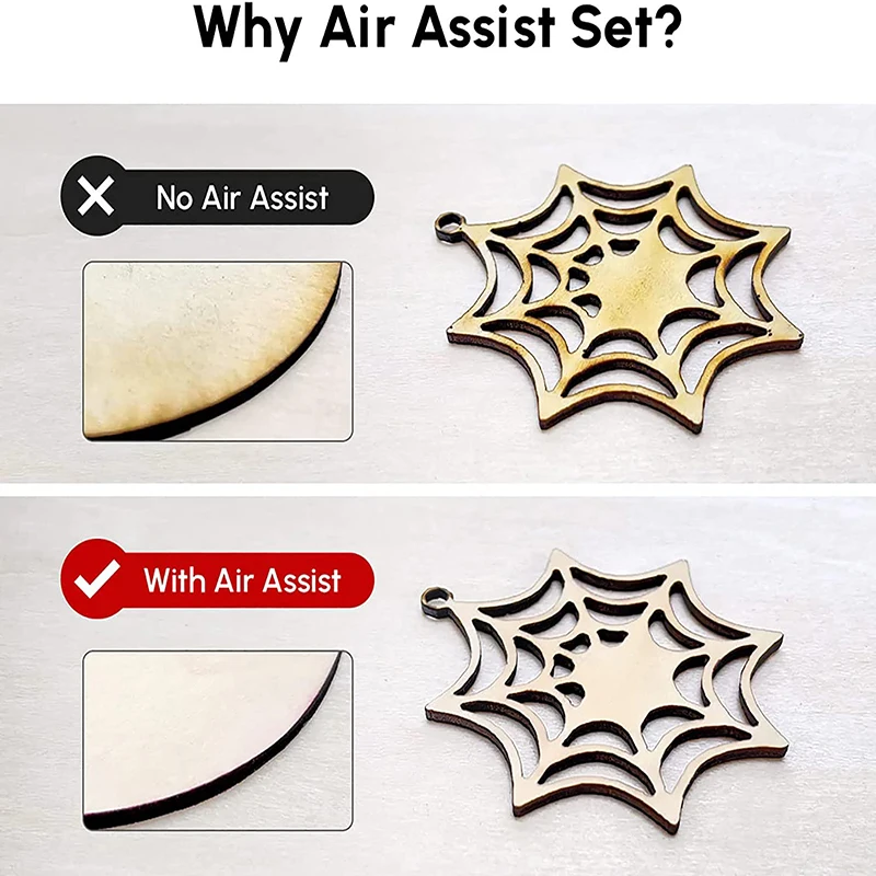 Algolaser Air Pump Air Assist 30L/min For Laser Engraver Cutter Wood Cutting Mchine Cooling/Reduces Dust Better Cutting Effect