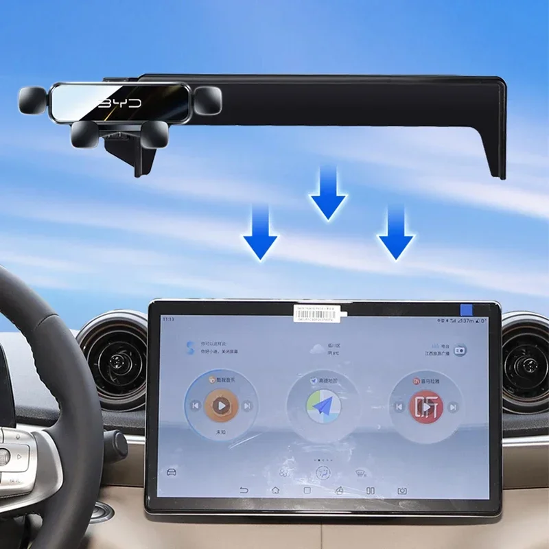 New! FOR BYD ATTO3 YUAN PLUS Dolphin Mobile Car Holder Special Screen Phone Holder Instrument Panel Navigation Holder Car access