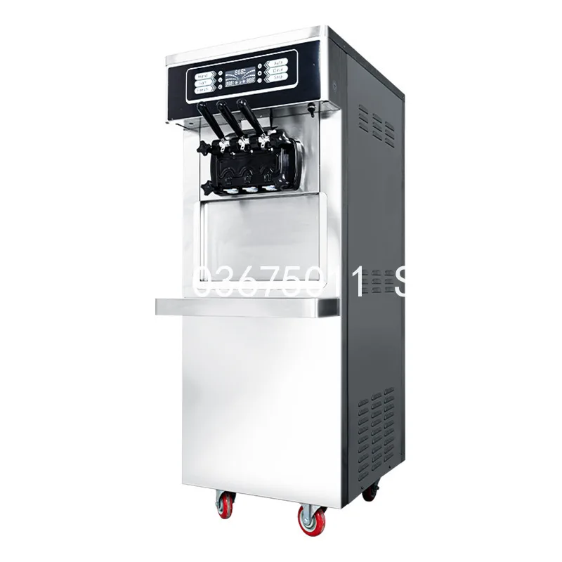 Automatic Refrigeration Ice Cream Machine Vertical Intelligent Three Color Sweet cone Milk Tea Shop Ice Cream Machine