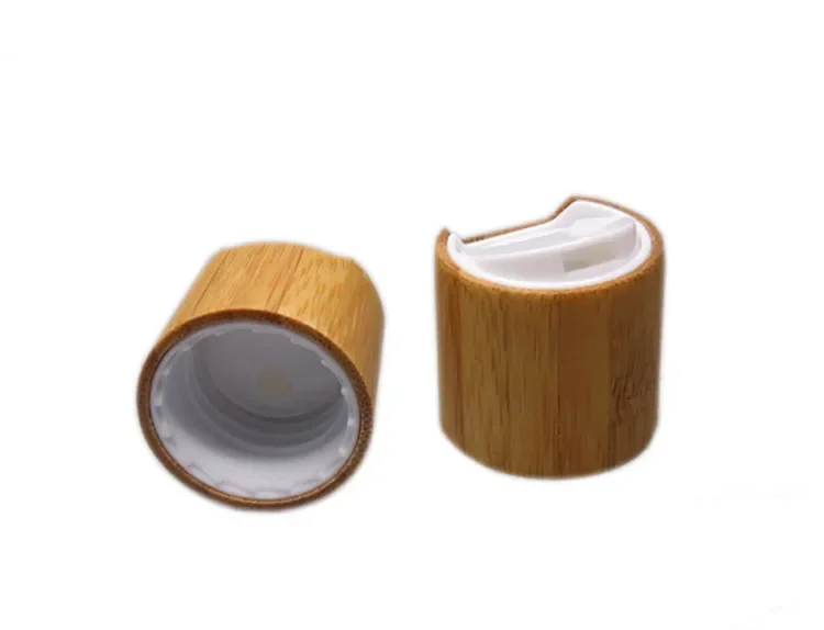 Cosmetics Cream Serum Container Fat Frosted Amber Plastic PET Lotion Bottle Plastic Bottle Bamboo Wood Lotion Pump Cap Skincare