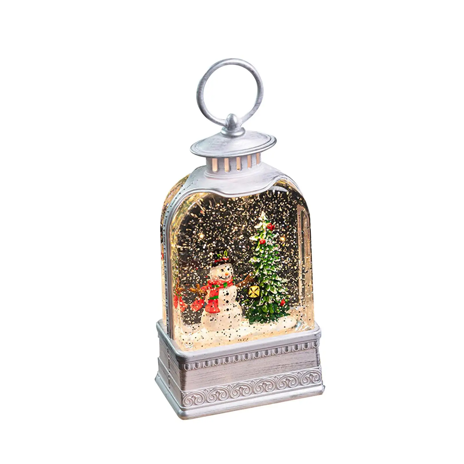 Christmas Ornament Christmas Music Box Creative Crafts Musical Snowglobe Light
