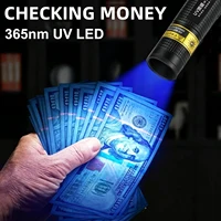 365nm Mini UV Led Blacklight Flashlight Usb Rechargeable Nail lamp Pet Stain Leakage Marker Ore Money Scorpion Detection lights 3
