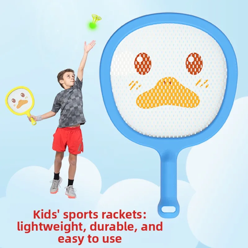 Brinquedo de raquete de badminton infantil – O conjunto de raquete de tênis ideal para engatinhando em esportes ao ar livre e promover colagem entre pais e filhos.