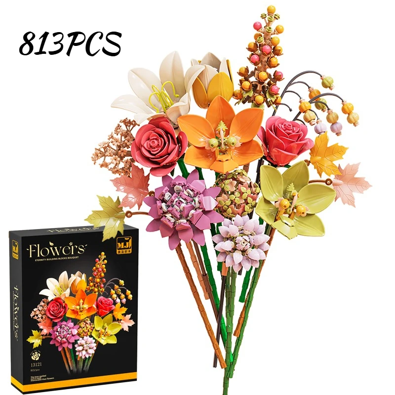 

Набор строительных блоков «Вечный цветок: Осенний пир» (813 деталей) – Изысканные украшения для дома, конструктор, игрушка, подарок