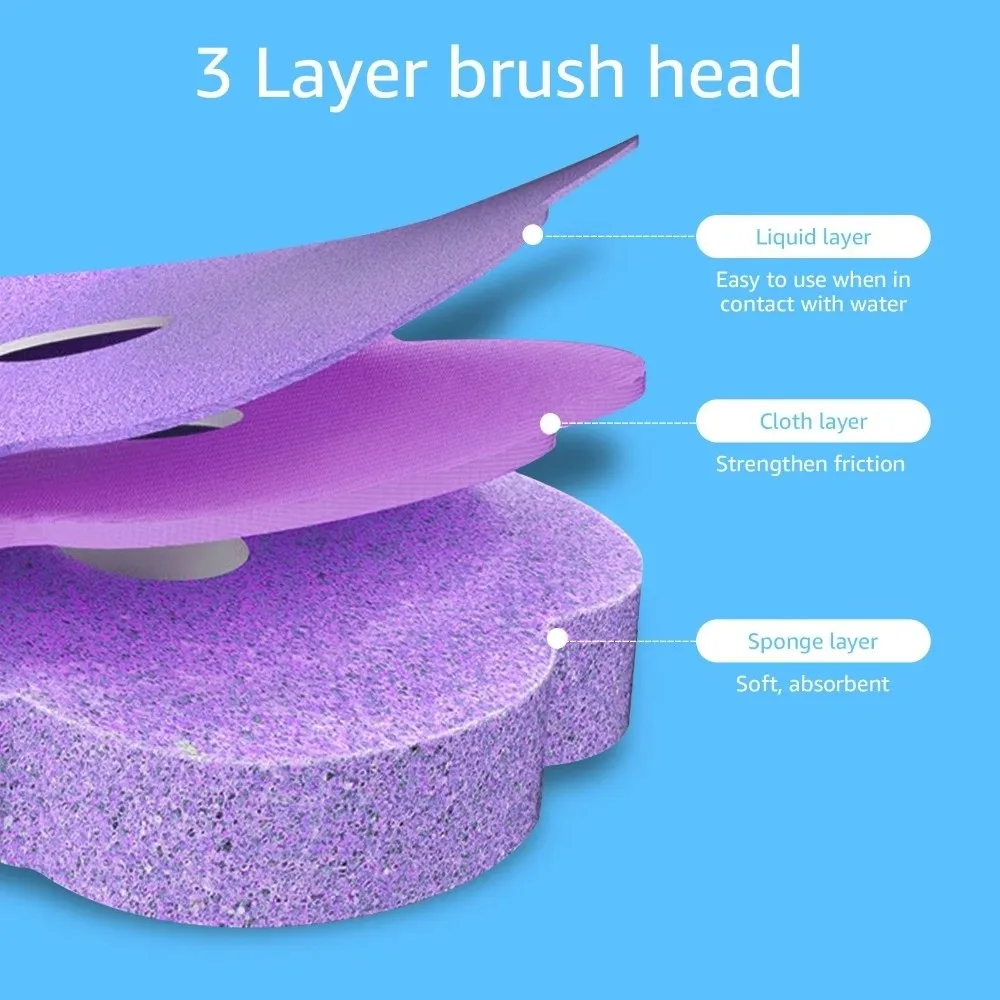 Replacement Head Cleaning Disposable Toilet Brush Extended Handle Wall Mounted Toilet Bowl Brush Auto Lid Opening Cleaner Pad