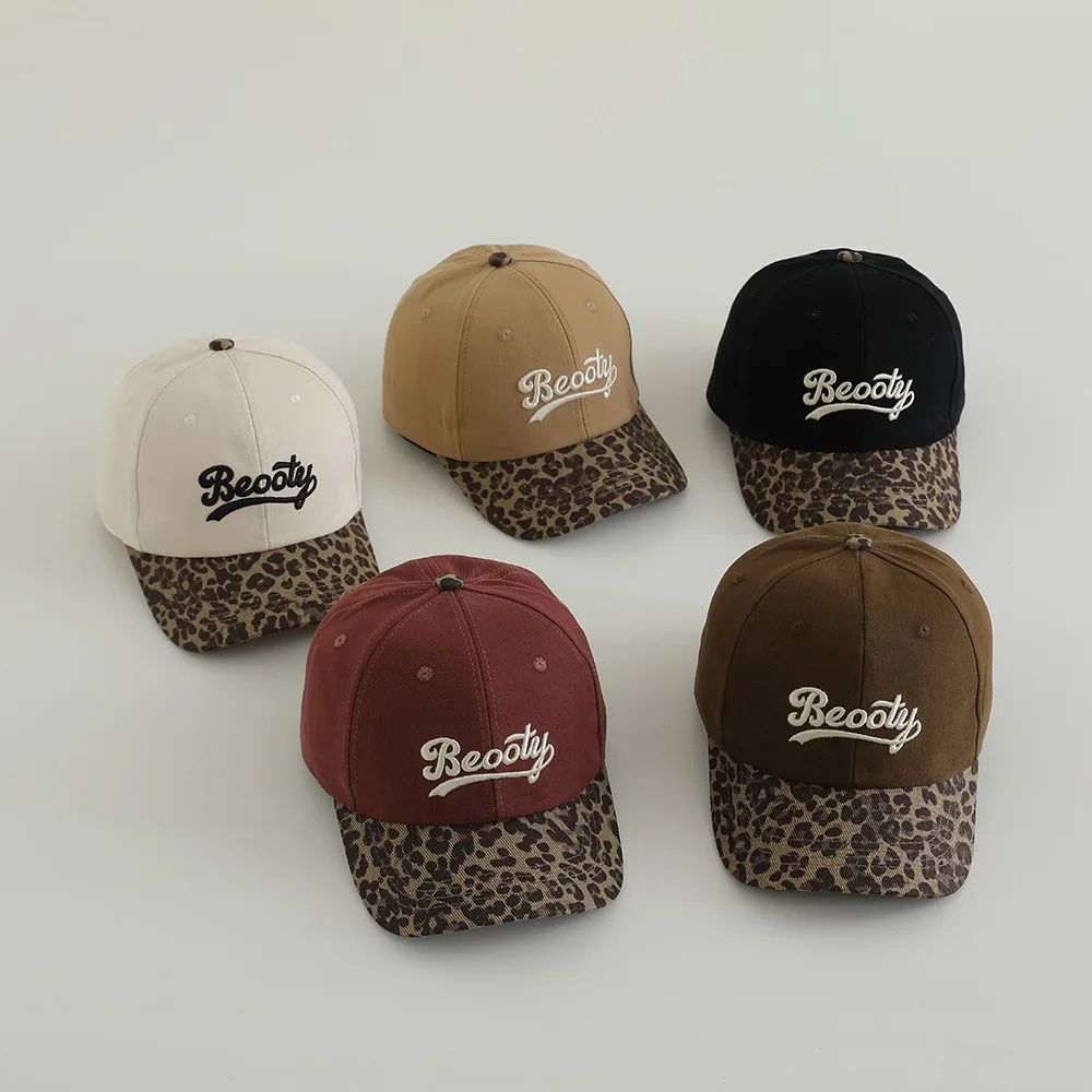 

Модная детская бейсболка 2025 года, детская кепка с утиным языком, новая осенняя кепка с вышивкой для маленьких мальчиков и девочек, солнцезащитная шляпа