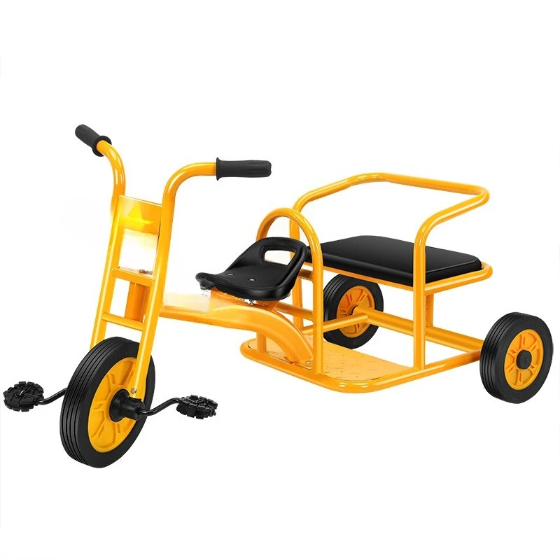 

Children's tricycle, kindergarten, baby preschool education, double with bucket, rear bucket basket, pedal, pedal, stroller