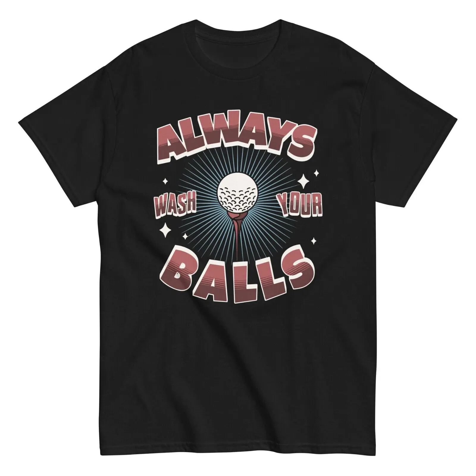 Funny Golf Always Wash Your Balls Men's T-Shirt Funny Gag Gifts For Golf Players