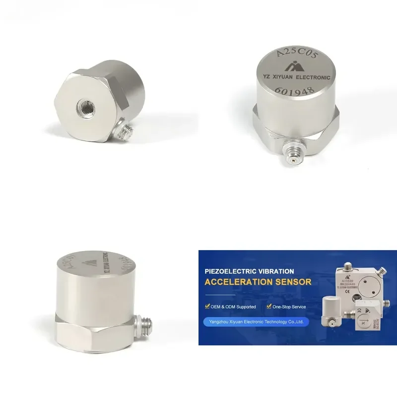 High Sensitive Vibration Acceleration Sensor Piezoelectric Small Size Accelerometer Industrial Monitoring Device