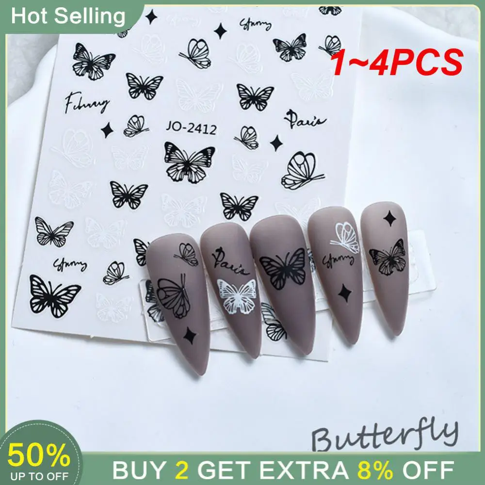 

1~4PCS Nail Enhancement Sticker Irregular Nail Sticker Beauty Nail Decoration High Quality