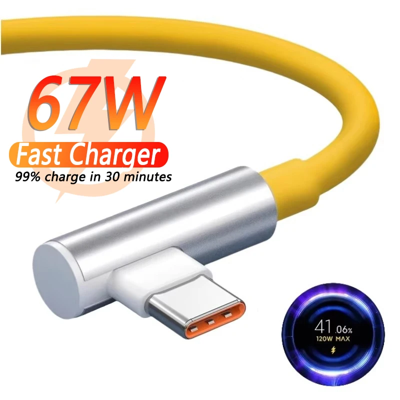 67W Fast Charger For Xiaomi 14 13 12 11 Pro Ultra Lite USB A To Type C Quick Charging Phone Cable For Note 12 Accessories