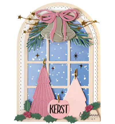 Christmas Bells Spring Wreath Gift Box Metal Cutting Dies DIY Scrapbooking Photo Cutting Die Paper Cards Embossing Decorative view 6