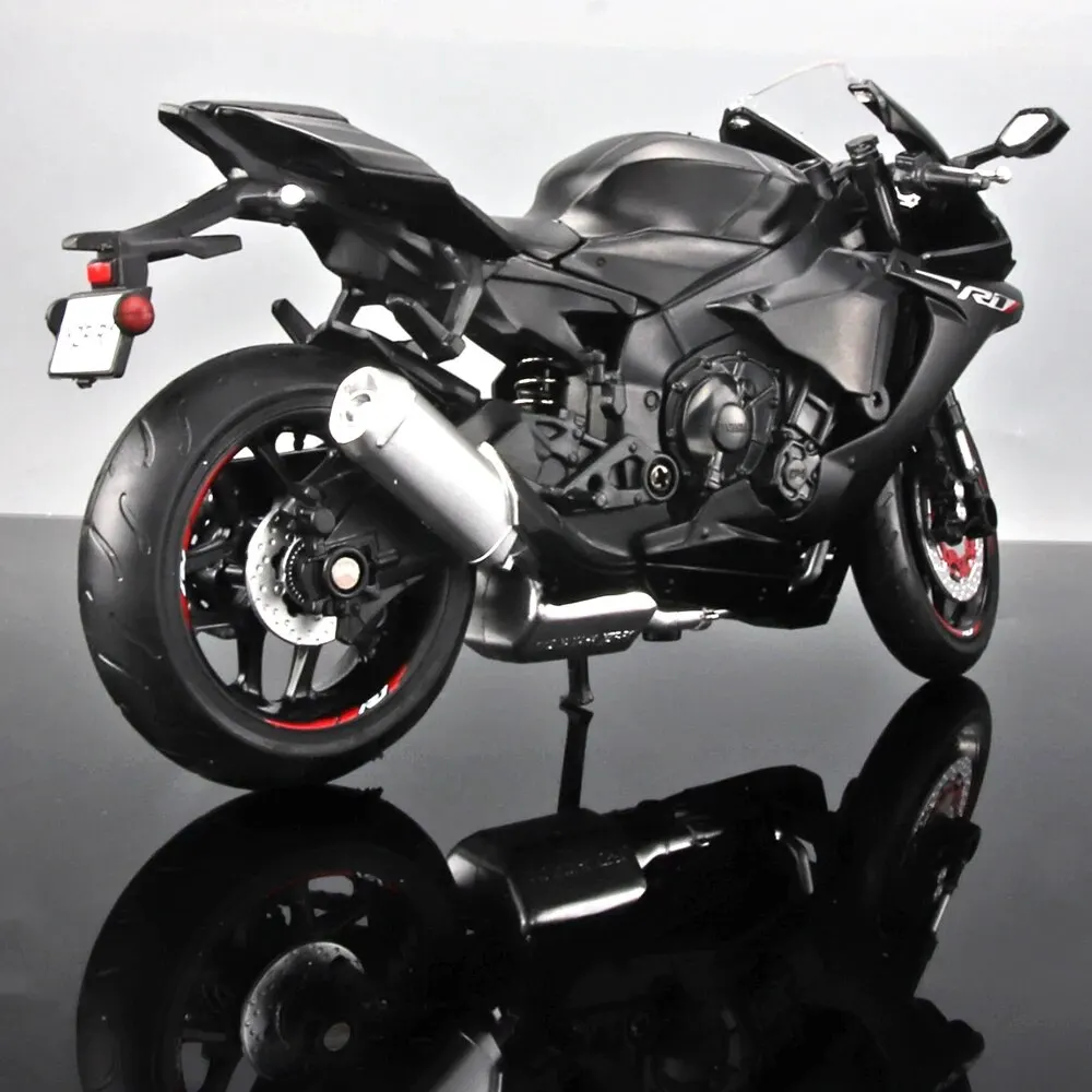 プラスチック部品付きモーターサイクルモデルダイキャスト金属,ヤマハYZF-R6, 1:12スケール,2020