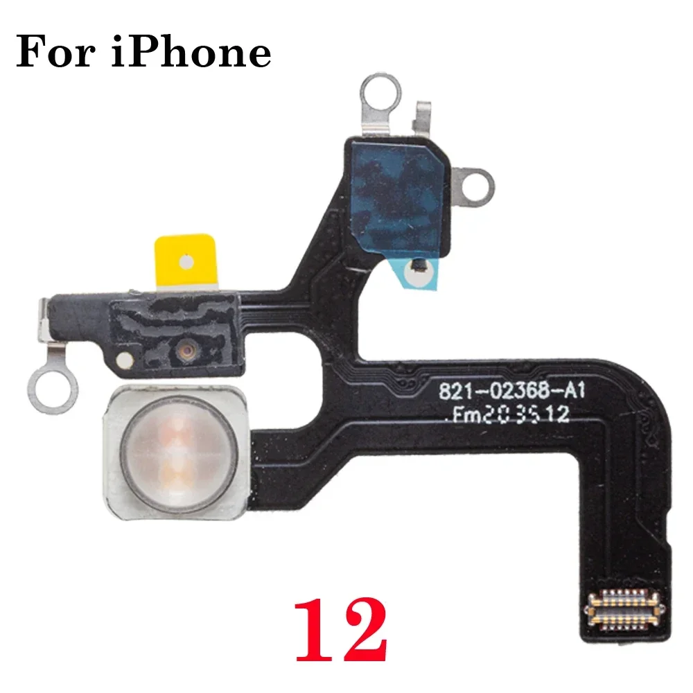 LED flaş işık sensörü Flex kablo değiştirme için iPhone 11 12 13 14 Pro Max Mini artı yakınlık mesafe ortam onarım bölümü