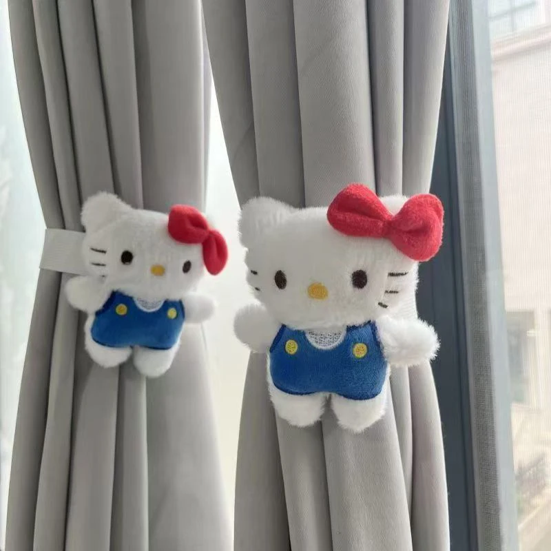 Sangles de rideau réglables HelloKitty, accessoires de décoration pour la maison, sangles de rangement pour rideaux, 2 pièces