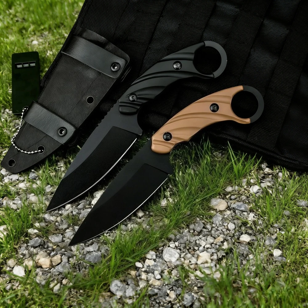 

Portable Outdoor Fixed Knife 8Cr13Mov Blade Nylon Fiber Handle Lightweight Durable Camping Hunting Knives
