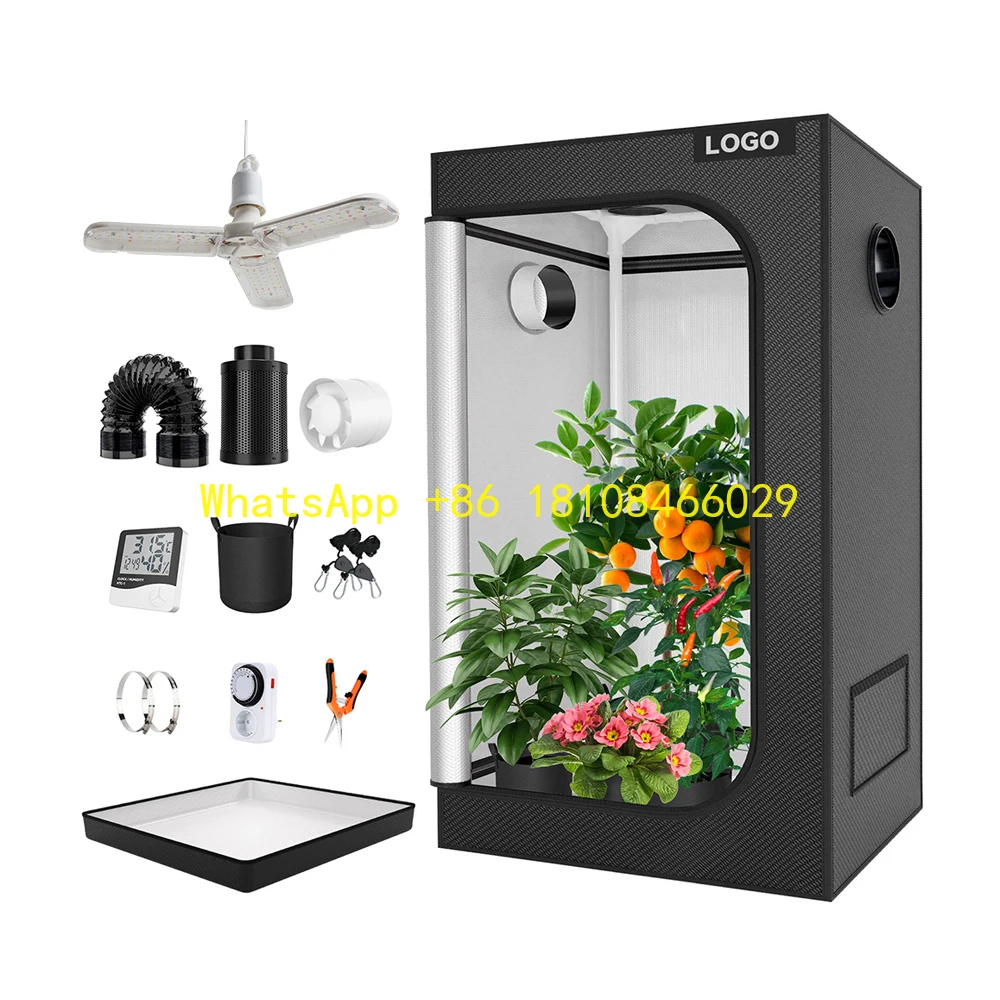 

Iron Frame Nature for Indoor Cultivation Factory Direct Large Hydroponic Plant Growing Tent 600D Oxford Easy Assembly