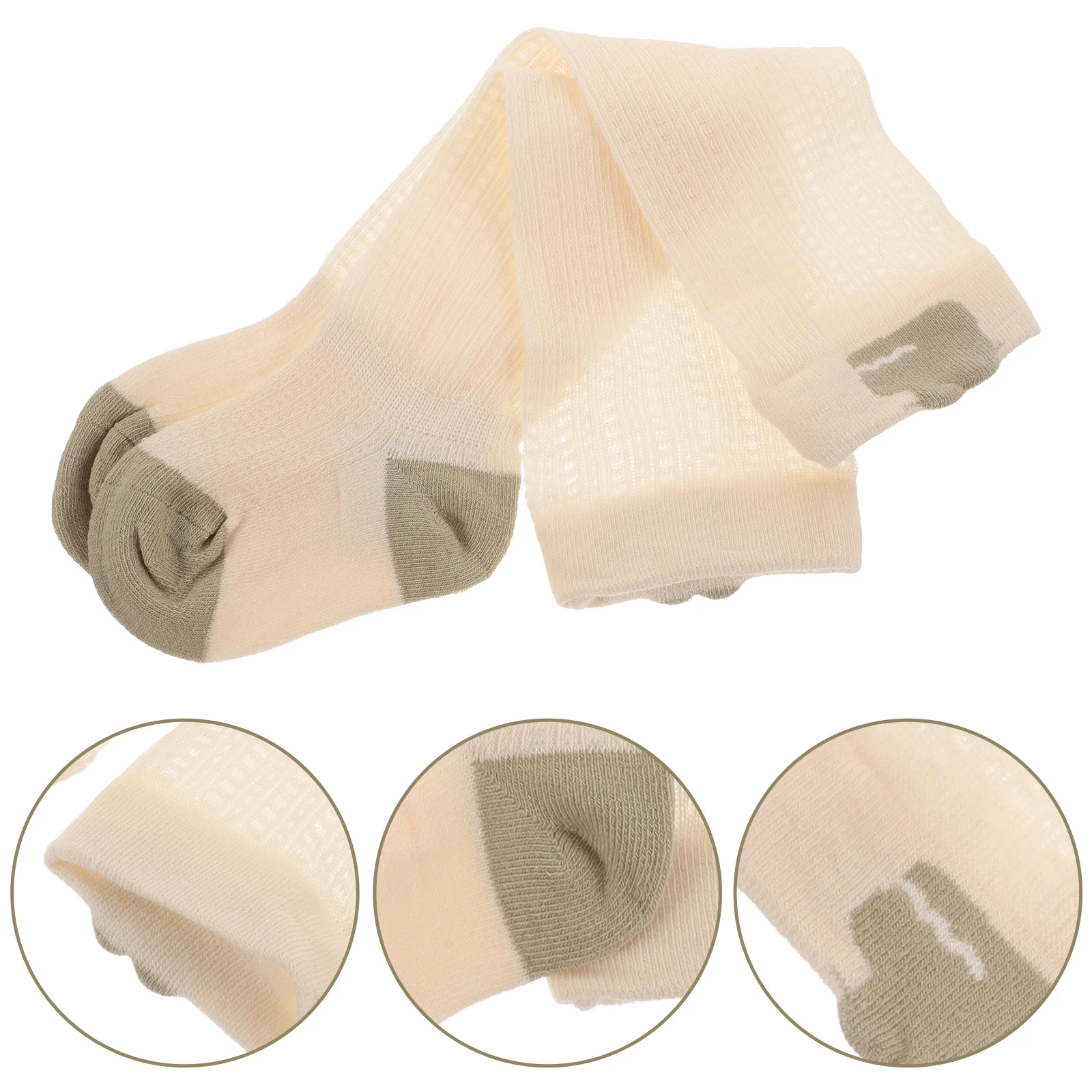 

1Pair High Tube Mosquito Repellent Toddler Socks Breathable Cotton Long Socks Comfortable for Baby Girls Boys Kids