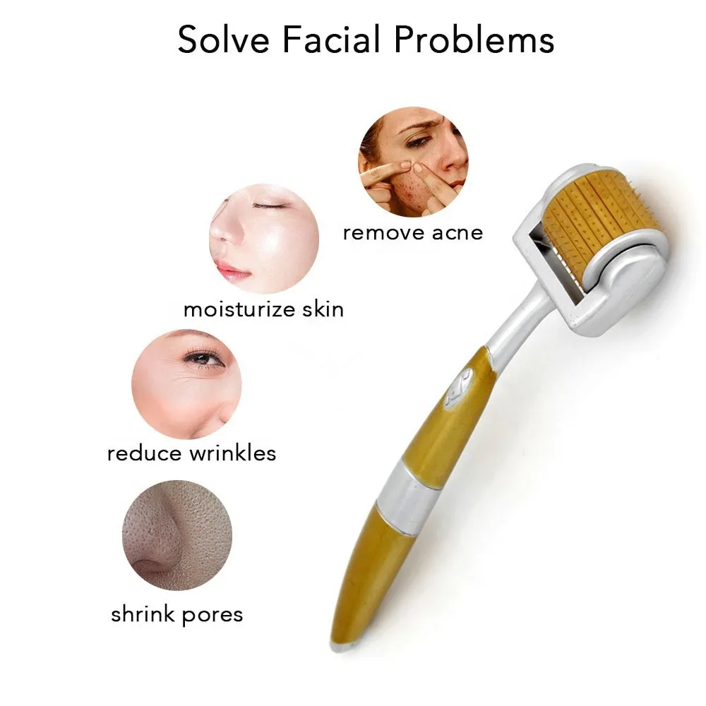 Skin Care Wrinkle Removal ZGTS Derma Roller 192 Micro Needles Titanium Alloy Needle Mezoroller