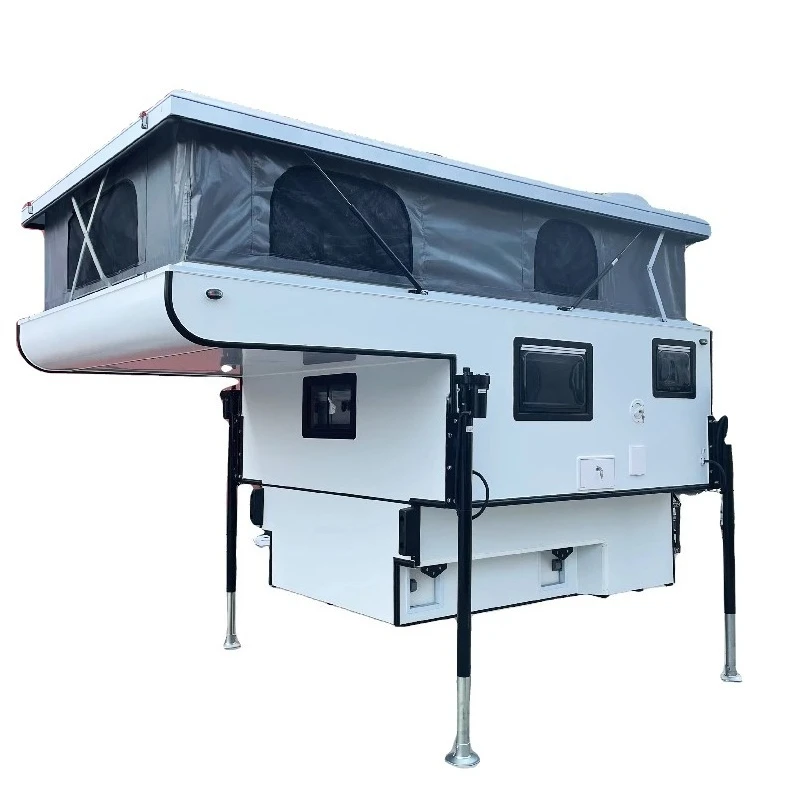 Customized Pop Top 4X4 Off Road Slide On Camper For Flatbed Pickup Truck Caravan High Quality Camping