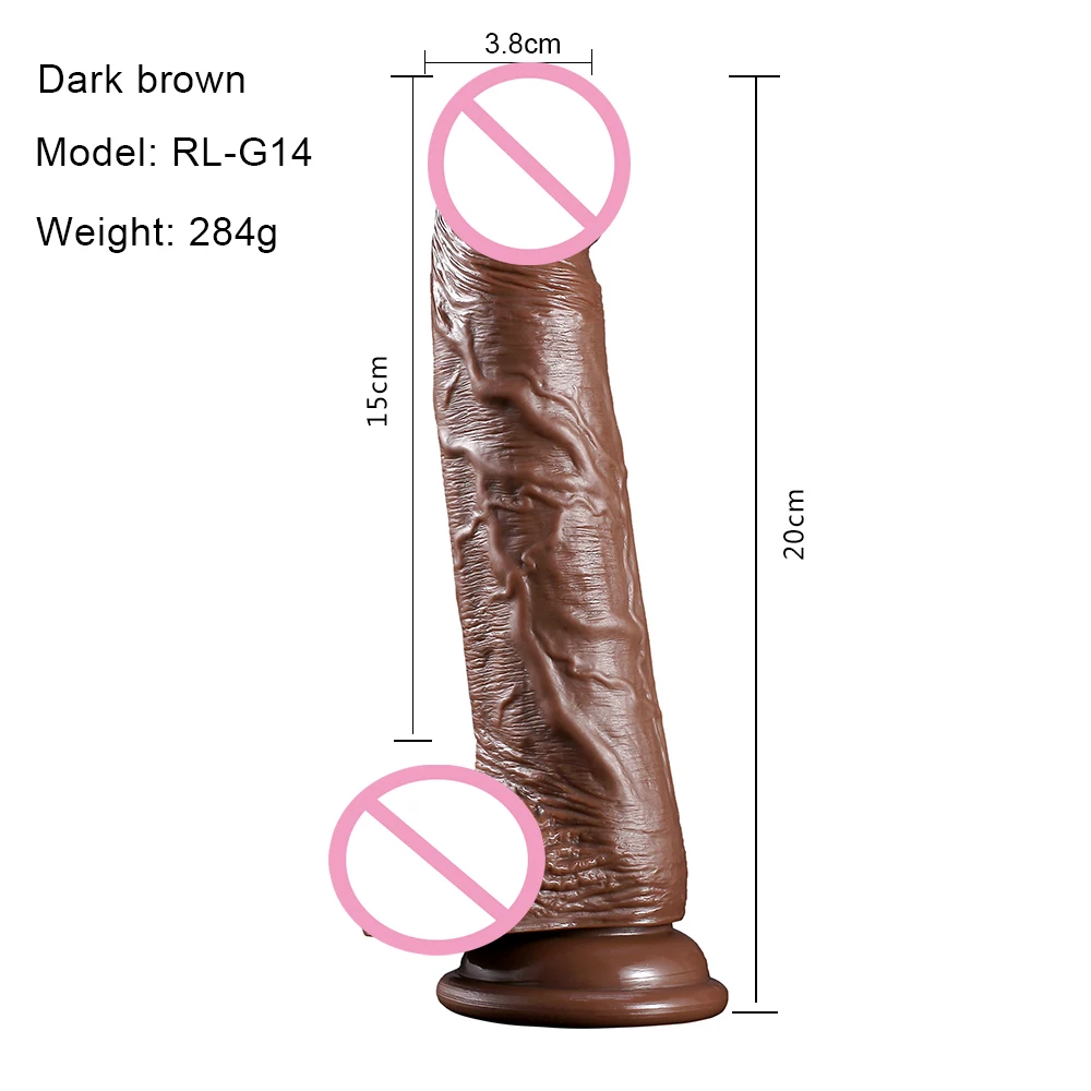 Brown  Strap On  Realistic Dildos for Women Sex Toys with Suction Cup Dildo G-Spot Pussy Vagina Masturbator Adult Sex Products view 3