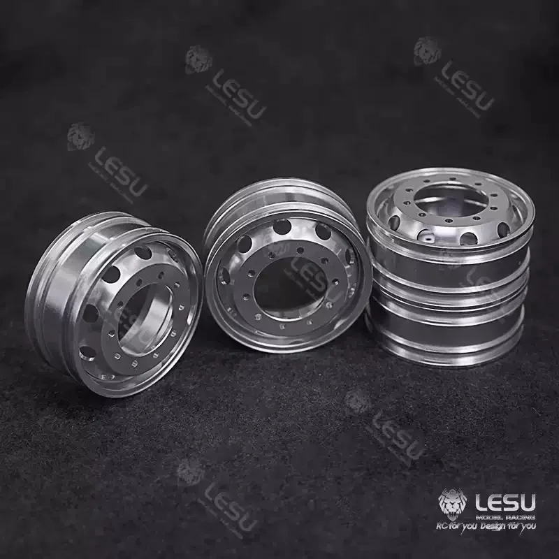 RC 1/14 LESU Aluminum Wheel Rims Wheel Side Deceleration for Tamiya Hydraulic Excavator Loader Dump Truck Tripper DIY Parts