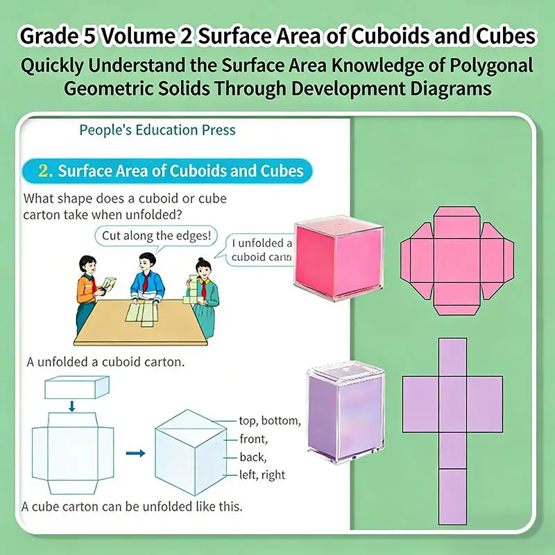 Geometric Solids 8-Piece Educational Colorful Math Toys School Shape Blocks Learning Toys For Students Teacher Education Early