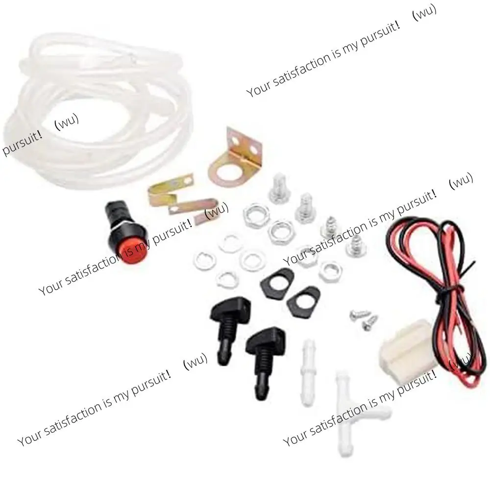 12V 1.2-liter Universal Windscreen Washer Bottle Tank Pump Wiper Reservoir Kit Fluid Nozzle Sprayer Car Windshield Clean Tools view 4