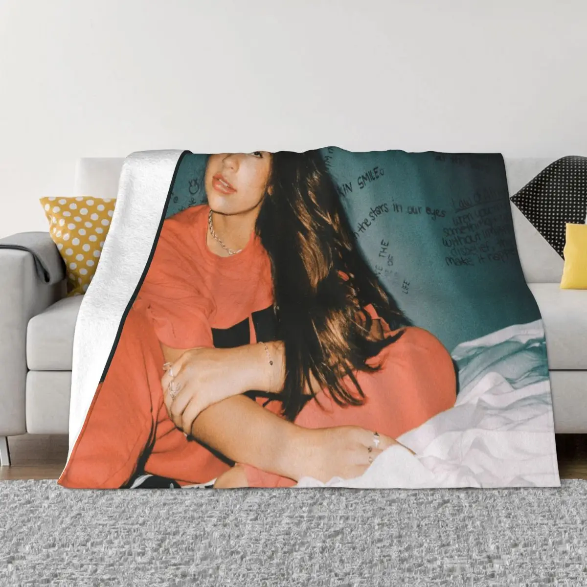 

Tate McRae 002182 Bedroom Blankets Throw Blanket Sofa bed blanket blankets for winter Throw Blanket
