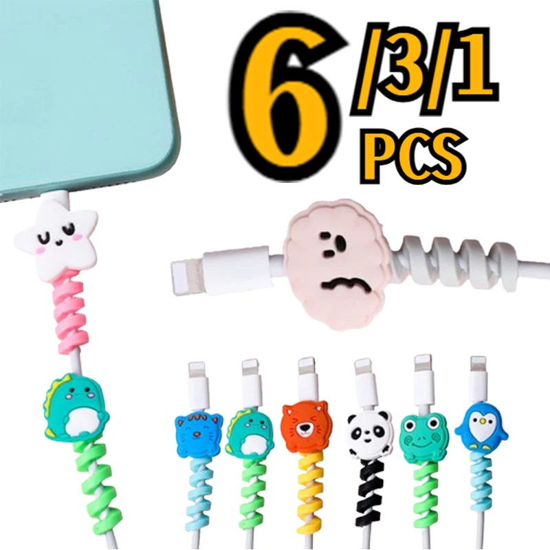 Cute Cable Protector Bites Wire Cable Organizer Winder Saver USB Charging Cable Data Line Earphones Cord Protector Cover