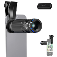 NEEWER 7X Telephoto Lens with Phone Lens Clip Compatible with iPhone Samsung, 15 Elements 12 Groups 7X Magnification Phone Lens