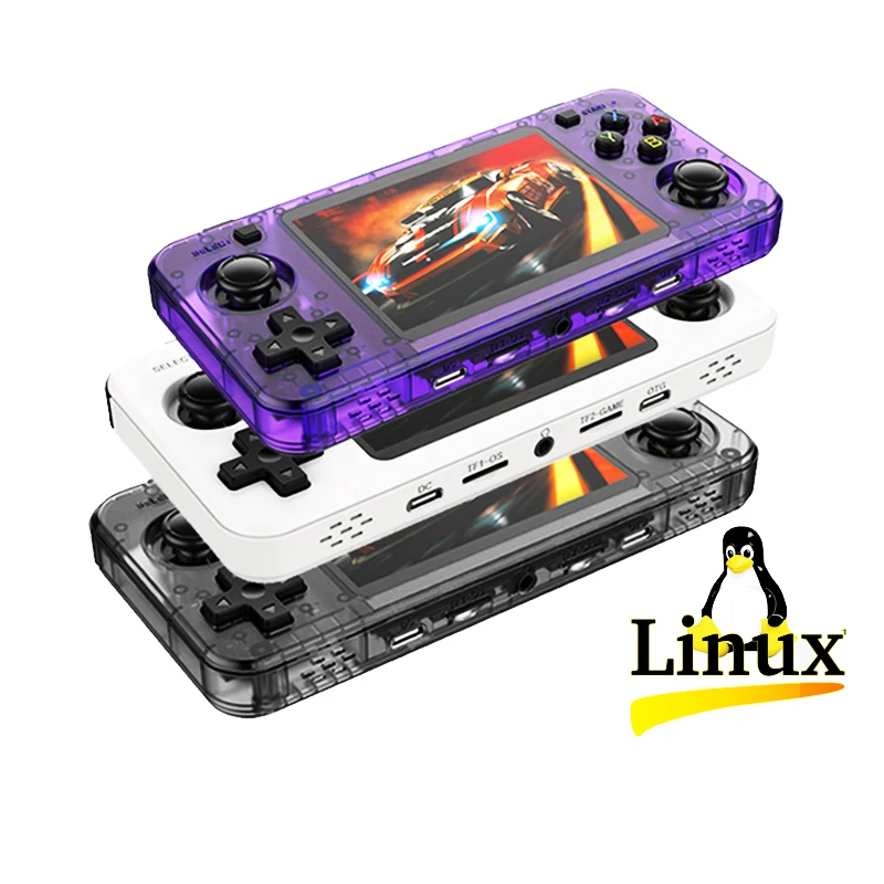 BOYHOM Retro Game RK3326 Open Source System 3.5 inch IPS Screen Portable Handheld Game Console 64G 128G
