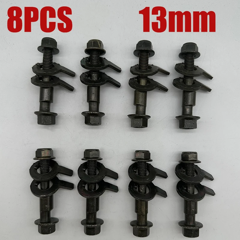 

8 шт. гайки и болты 13 мм 10,9 уровень винта, болт развала, выравнивание колес автомобиля, дуговой винт, эксцентриковый винт, инструменты для ремонта