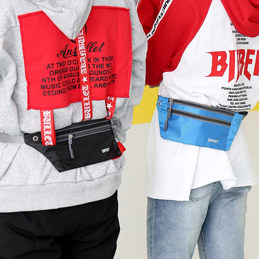 

Stylish Lightweight Outdoor Sports Waist Bag Fanny Pack For Jogging Hiking Camping Dog Walking Amusement Park Travel Adjustable
