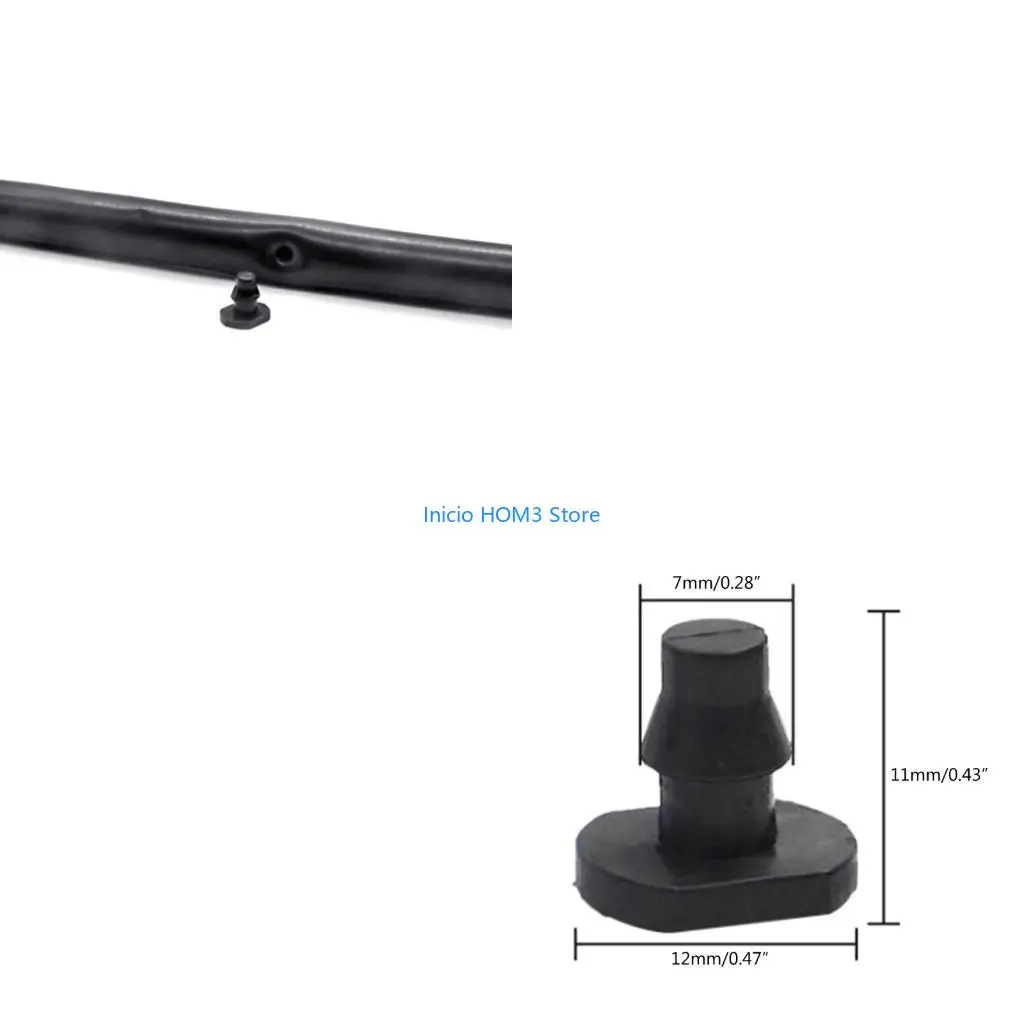 A5YD Black Hose End Plug Garden Irrigation Fittings for 4/7mm Cut Off Water Flowing