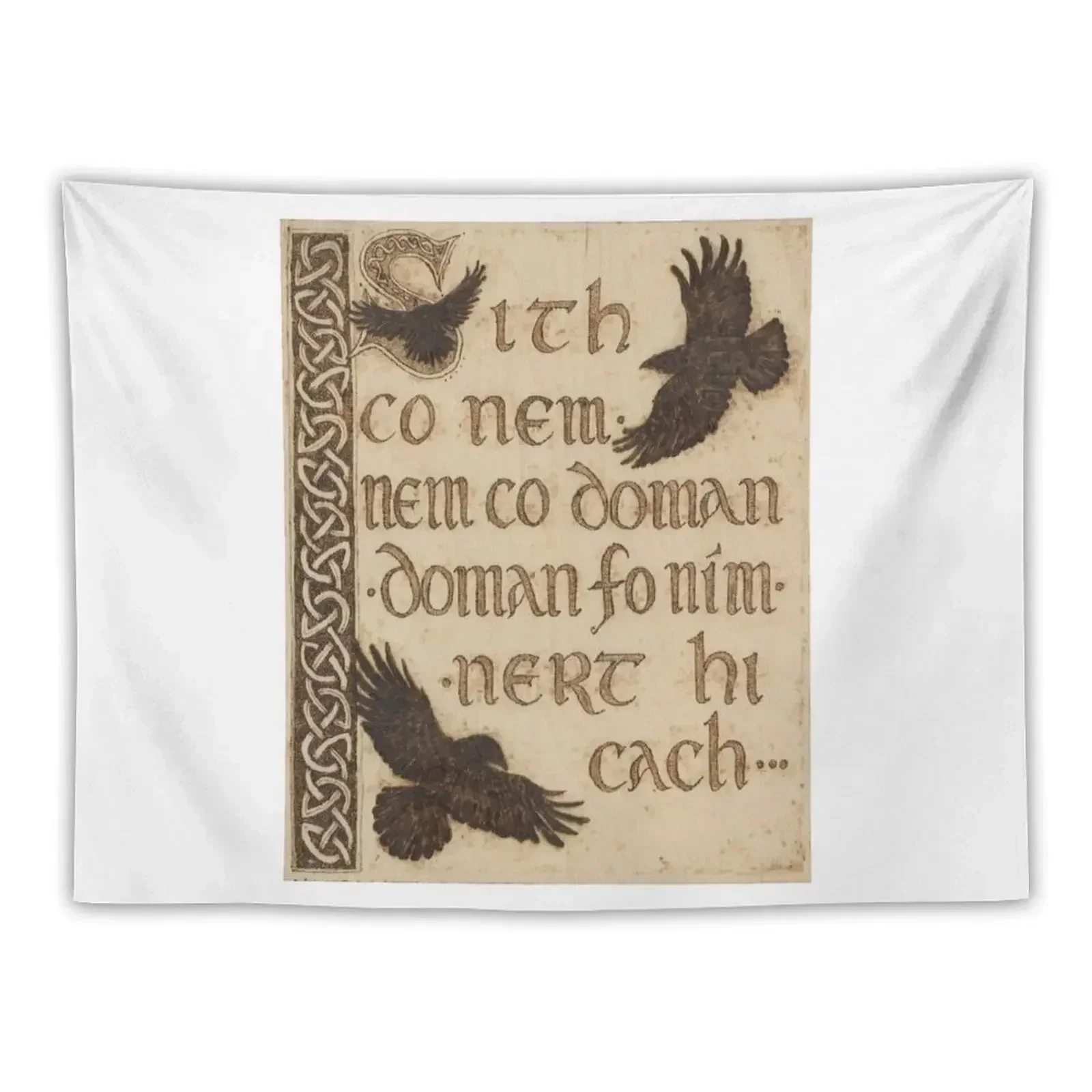 

The Morrigan's Peace Prophecy - Sith Co Nem Tapestry Mushroom Room Decor Aesthetic Decor For Room Decoration Home Tapestry