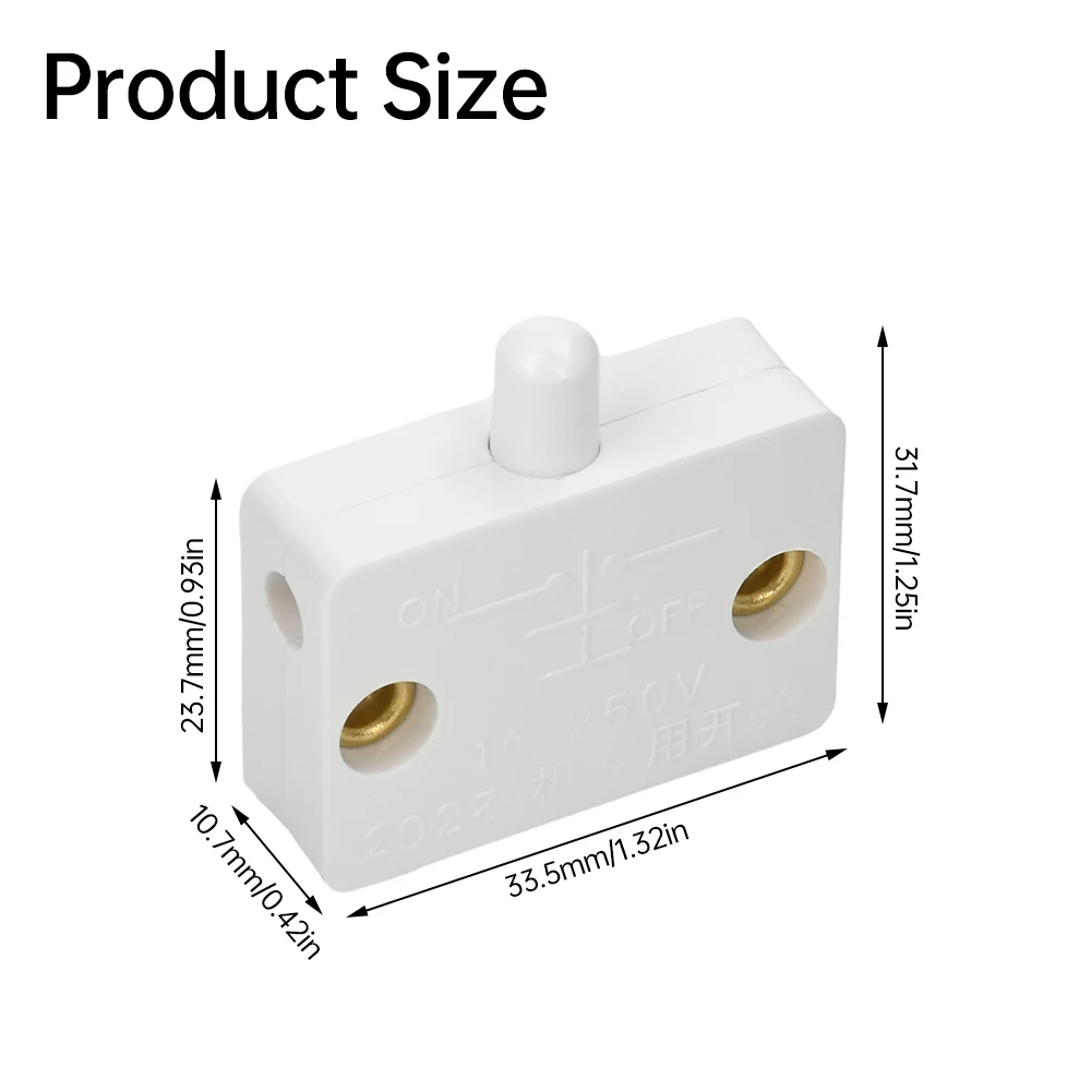 1A 250V รีเซ็ตอัตโนมัติสวิทช์ตู้เสื้อผ้าตู้สวิทช์ไฟในครัวเรือนตู้ประตูสวิทช์ควบคุมตู้เสื้อผ้าสวิทช์ไฟ