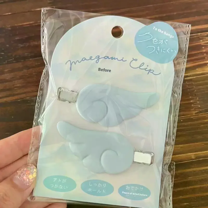 1p Air Cute Fashion High Quality Sweet Japanese Style Y2k Angel Wing Hair Clip Hairpin Barrettes Hairgrip Headdress Headwear