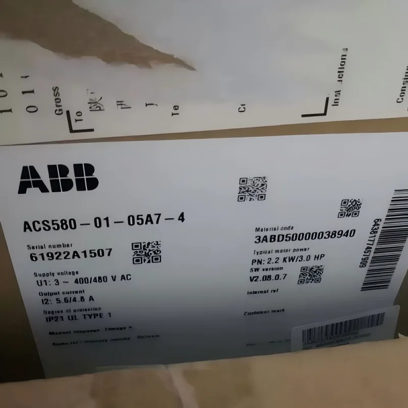 ABB VFD  ACS580-01-02A7-4/ACS580-01-03A4-4/ACS580-01-04A1-4/ACS580-01-05A7-4/ACS580-01-07A3-4/ACS580-01-09A5-4/ACS580-01-12A7-4