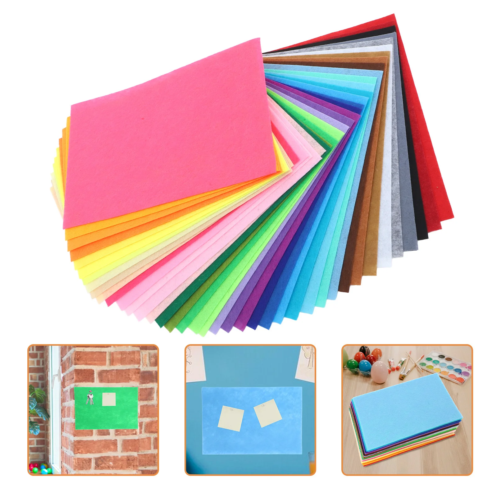 

40Pcs Colorful Felt Fabric Sheets Soft Durable for DIY Crafts Sewing Projects Decorations Felt Sheets for Crafts Craft Fabric