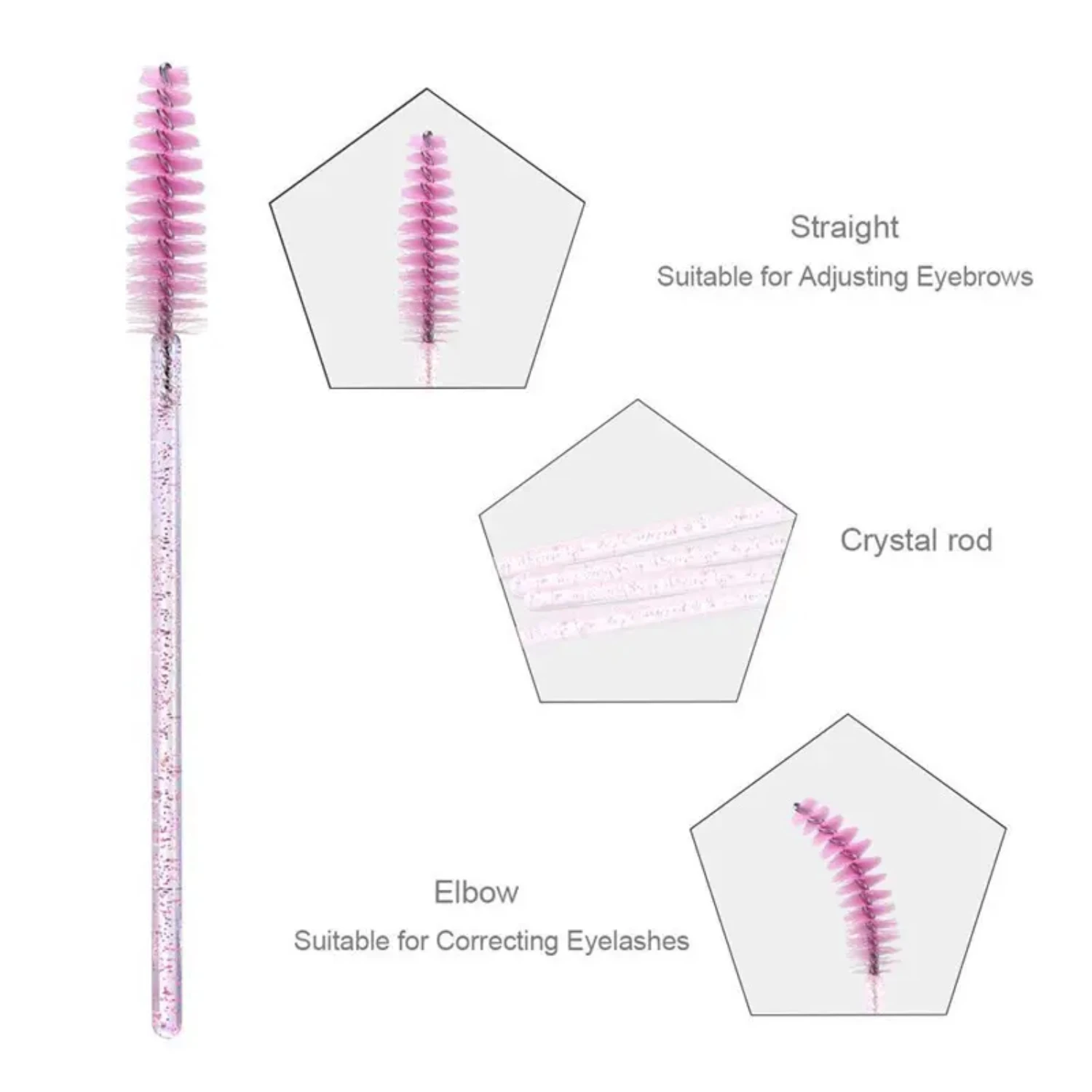 

Disposable Eyelash Brushes - Pack of 50 Convenient and Hygienic Wands for Makeup Application and Removal - Perfect for Professio