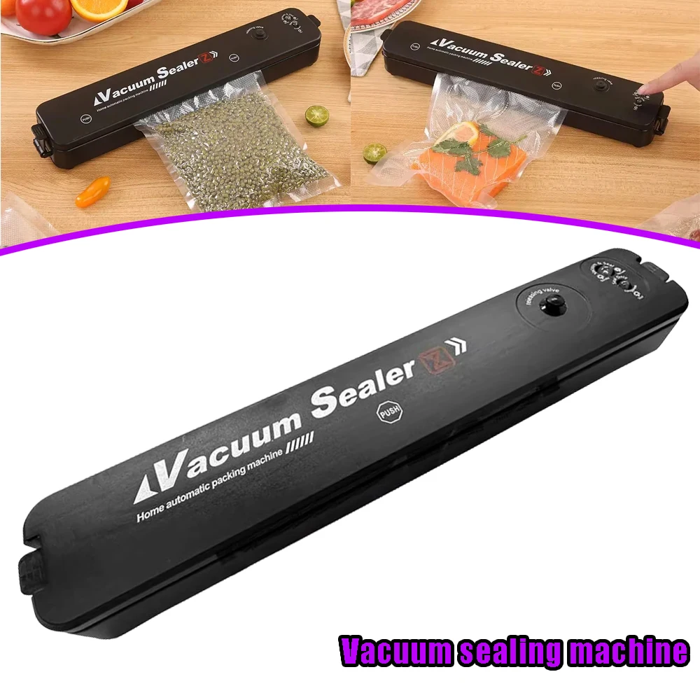 

Strong Suction Food Vacuum Sealer Machine 5 Levels Security Protection Undamaged Sealing Cushion Food Packaging Preservation
