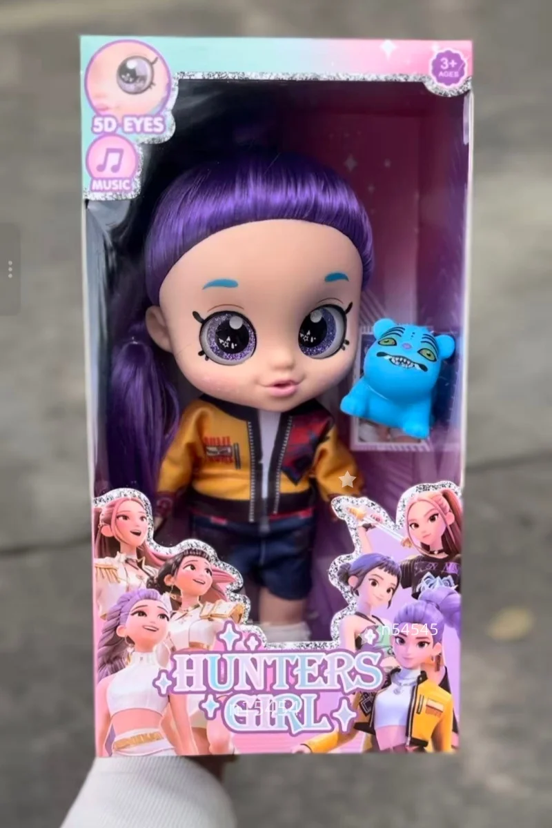 

Новая кукла-игрушка KPOP «Охотники на демонов» 2026 года с 5D-глазами и музыкальной функцией, виниловая фигурка тигра – идеальный подарок для детей на день рождения и праздники