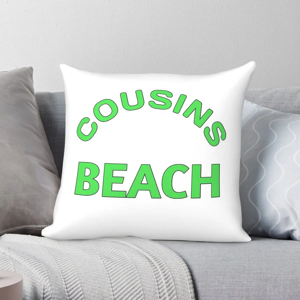 Cousins Beach Summer I Turned Pretty Pillowcase Polyester Linen Velvet Printed Zip Decorative Pillow Case Car Cushion Cover