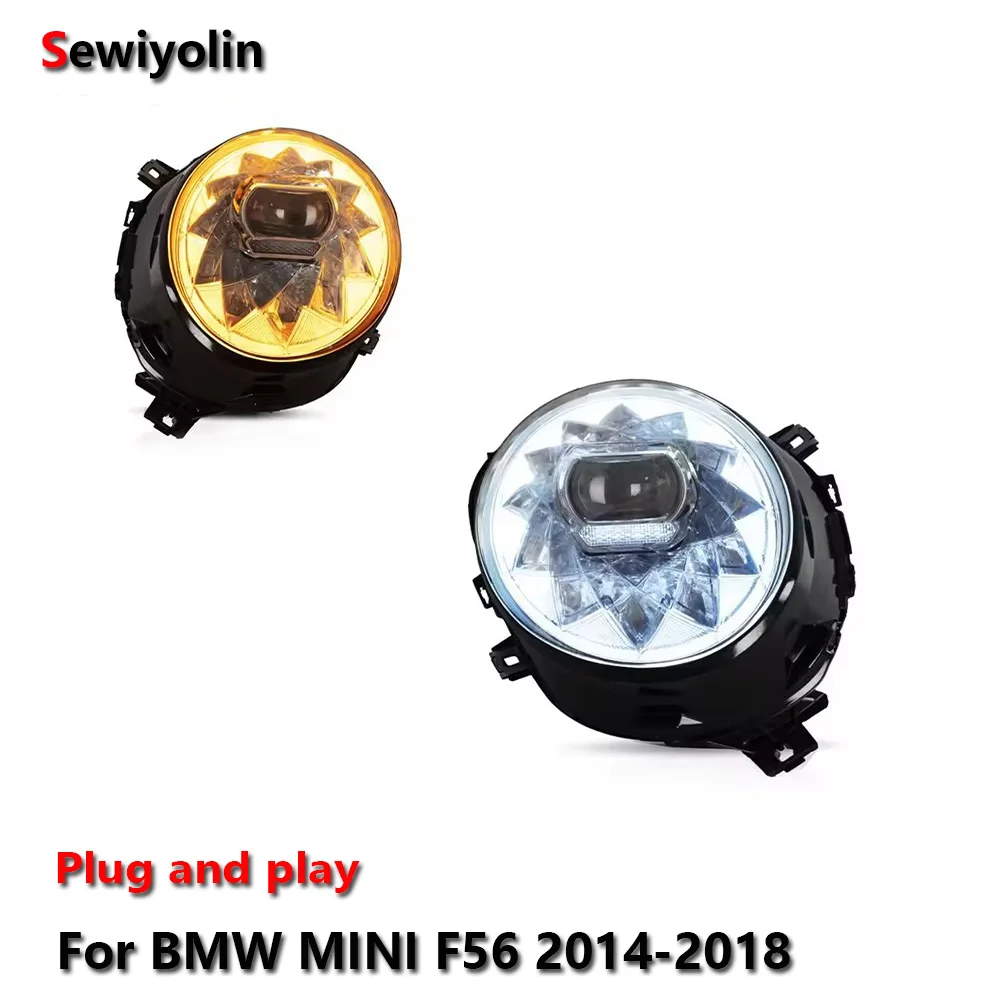 Car LED Headlight Light Assemblies For BMW MINI F56 2014-2018 Auto Fog DRL Brake Turn Signal Lamp Plug and Play