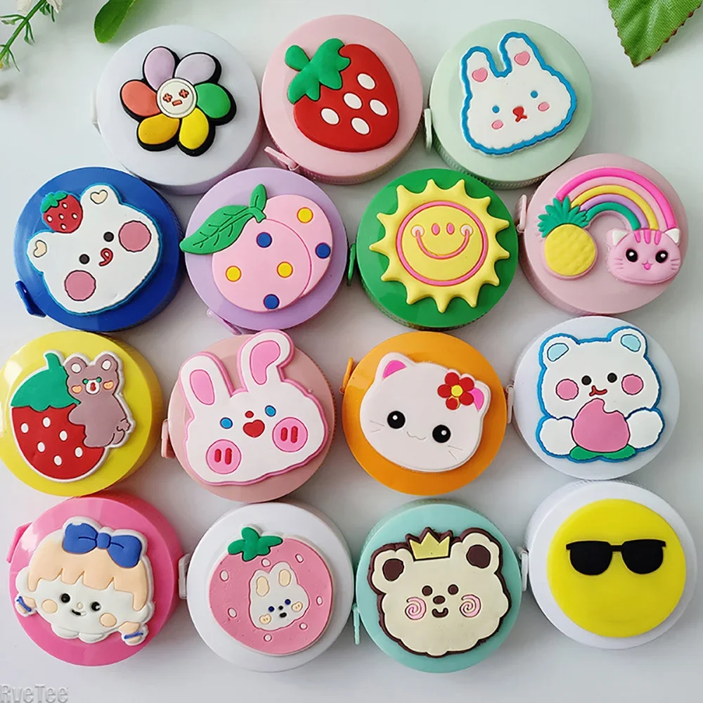 Cute 3D Pattern Tape Measure 1.5m - Colorful Fiberglass Body Measuring Ruler for Kids & Adults, Home Gift