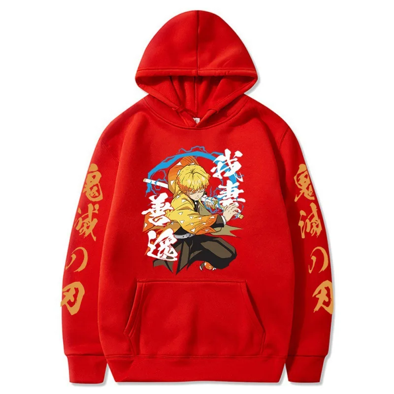 Anime Character Demon Slayer Impression Hoodie Fashion Women's Clothing Sports Casual Streetwear